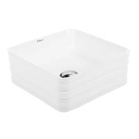 Раковина  квадратная  BelBagno  BB1407 фаянс цвет белый глянцевый