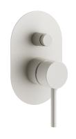 Смеситель для душа на 2 выхода Plumberia Selection IXO XO1001BO встраиваемый в стену 
без термостата белый матовый