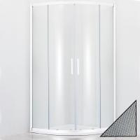 Душевой угол Cezares Relax RELAX-R-2-80-P-Bi четверть круга  стекла , профиль 