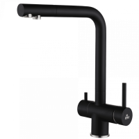 Смеситель для кухни Paulmark Skalen Sk213020-401 с подключением к фильтру антрацит