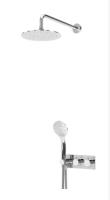 Душевая система со смесителем Cezares Czr CZR-B-VDIM-T-01 монтаж встраиваемая  в стену с термостатом хром