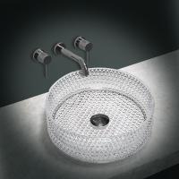 Раковина накладная круглая Vincea  VBS-5GL01 стекло цвет прозрачный