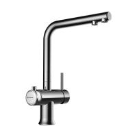 Смеситель для кухни Omoikiri Hotaru 4994051 с подключением к фильтру хром/белый