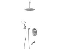 Душевая система со смесителем Wasserkraft  A174868 Thermo монтаж встраиваемая в стену с термостатом хром