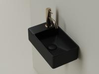 Раковина подвесная прямоугольная Ceramica Nova Element CN5046MB фарфор цвет черный матовый