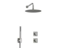 Душевая система со смесителем Wasserkraft Tauber 6400 A6451.296.097.121.275.100.276 монтаж встраиваемая в стену без термостата никель