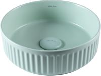 Раковина накладная круглая Allen Brau Fantasy 4.11032.MT керамика цвет зеленый