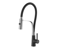 Смеситель для кухни Wasserkraft  A8417 без подключения к фильтру черный/хром