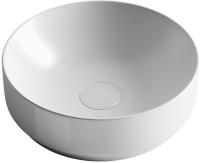 Раковина накладная круглая Ceramica Nova Element CN6006 фарфор цвет белый матовый