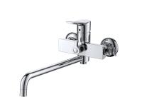 Смеситель для ванны или душа D&K Rhein DA1263341 настенный 
без термостата хром