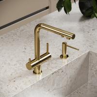 Смеситель для кухни Sancos Foster SC4014ZG с подключением к фильтру полированное золото