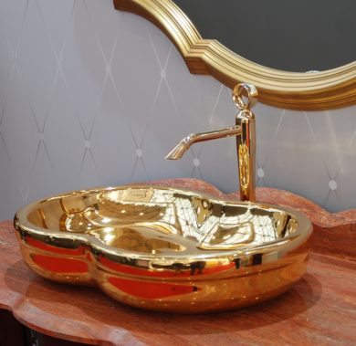 Смеситель для раковины Webert Opera OA830402010 золото