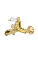 Смеситель для ванны или душа Boheme Vogue Crystal 203-CRST настенный 
без термостата бронза