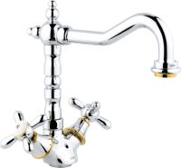 Смеситель для кухни Timo Ritz 0143FKchrome-gold без подключения к фильтру хром/золото