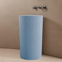 Раковина  круглая Abber STEIN AS2501Blau искусственный камень цвет голубой