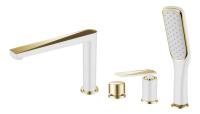 Смеситель для ванны или душа Boheme Venturo 380-W на борт ванны 
без термостата белый/хром