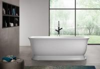 Акриловая ванна отдельностоящая BelBagno  BB400-1700-800 170x80 овальная цвет белый