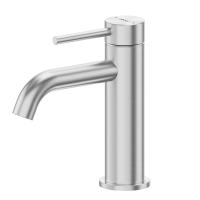 Смеситель для умывальника однорычажный Abber Wasser Kreis 316 AF8110BST на раковину брашированная сталь без донного клапана