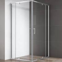 Душевой угол Cezares Variante VARIANTE-A/AH-2-90/100-C-Cr квадратная   стекла прозрачные, профиль хром