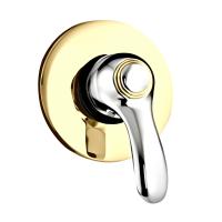 Смеситель для душа Webert Aurora AU880101017 встраиваемый в стену 
без термостата хром/золото