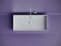 Раковина накладная прямоугольная Ceramica Nova Element CN6072 фарфор цвет белый