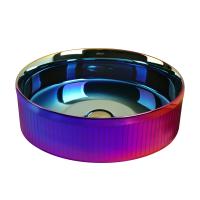 Раковина  круглая Abber Bequem AC2114Regen фаянс цвет хамелеон