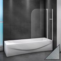 Шторка для ванны распашная  Cezares Relax RELAX-V-11-100/140-P-Bi-R 100 см, стекла рифленые, профиль серый