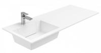 Раковина над стиральной машиной прямоугольная Aquanet Фортуна НФ-00016403 искусственный камень цвет белый
