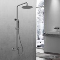 Душевая система со смесителем Vincea Vogue VSFS-1V1TGM монтаж настенная с термостатом вороненая сталь