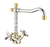 Смеситель для раковины Webert Armony AM700302017 хром/золото