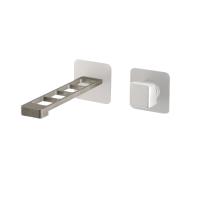 Смеситель для раковины Webert ONE-X OX830611741 белый/сталь