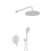 Душевая система со смесителем Cezares Nautic NAUTIC-DSIP-BIO монтаж встраиваемая  в стену без термостата белый матовый