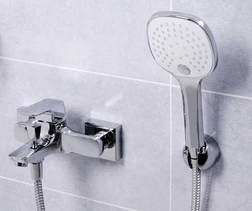 Смеситель для ванны или душа Wasserkraft Salm 2701 настенный 
без термостата хром