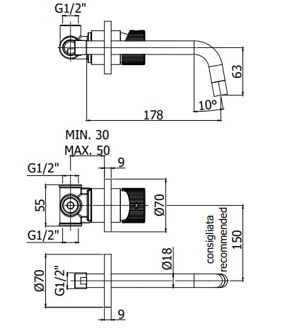 Смеситель для раковины Paffoni JO JO006NO70 