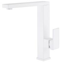 Смеситель для кухни Abber Daheim AF8214W без подключения к фильтру белый матовый