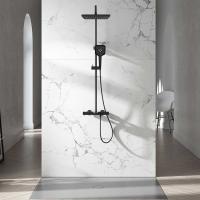 Душевая система со смесителем Vincea Next VSFS-1N1TMB монтаж настенная с термостатом черный