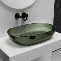 Раковина  овальная Abber Kristall AT2805Vesuvian полиэфирная смола цвет оливковый
