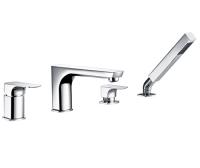Смеситель для ванны Wasserkraft Salm 2755 на борт ванны 
без термостата хром