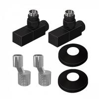 Комплект нижнего подключения Lemark LM03412SBL черный матовый