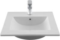 Раковина мебельная квадратная  Aquanet Flat 00330428 керамика цвет белый матовый