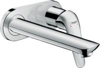 Смеситель для умывальника однорычажный Hansgrohe Novus 71127000 встраиваемый в стену хром без донного клапана