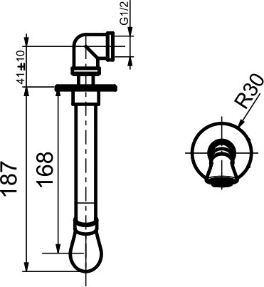 Излив для ванны Webert Opera AC0983980 розовое золото 