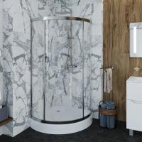 Душевой угол Am.Pm Tender W45G-315-090TM четверть круга  стекла прозрачные, профиль хром