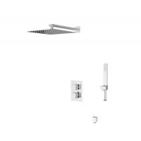 Душевая система со смесителем D&K Bayern.Liszt DA2515701A04 монтаж встраиваемая в стену с термостатом хром