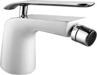 Смеситель для биде Lemark Melange LM4908CW латунь хром/белый