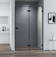 Душевая дверь распашная Cezares Bellagio BELLAGIO-B-12-140-C-NERO 140 см стекла прозрачные профиль черный матовый
