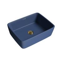 Раковина  прямоугольная Grossman Color GR-3016BLM фаянс цвет синий матовый