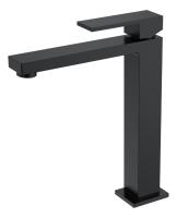 Смеситель для раковины Boheme Qubic 472-B черный матовый