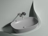 Раковина накладная овальная Ceramica Nova Element CN6049MSG фарфор цвет светло-серый матовый