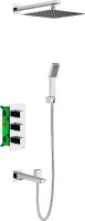 Душевая система со смесителем Timo Petruma SX-5049/00SM монтаж встраиваемая в стену с термостатом хром